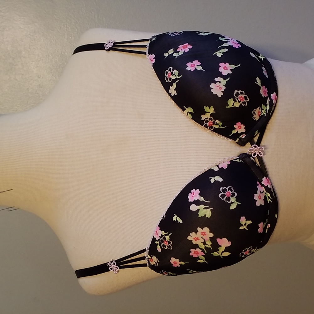 VICTORIA'S SECRET BRA 32B Padded Floral Print